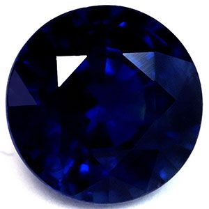 Szafir 1,63 ct, niebieski, szlif okrągły