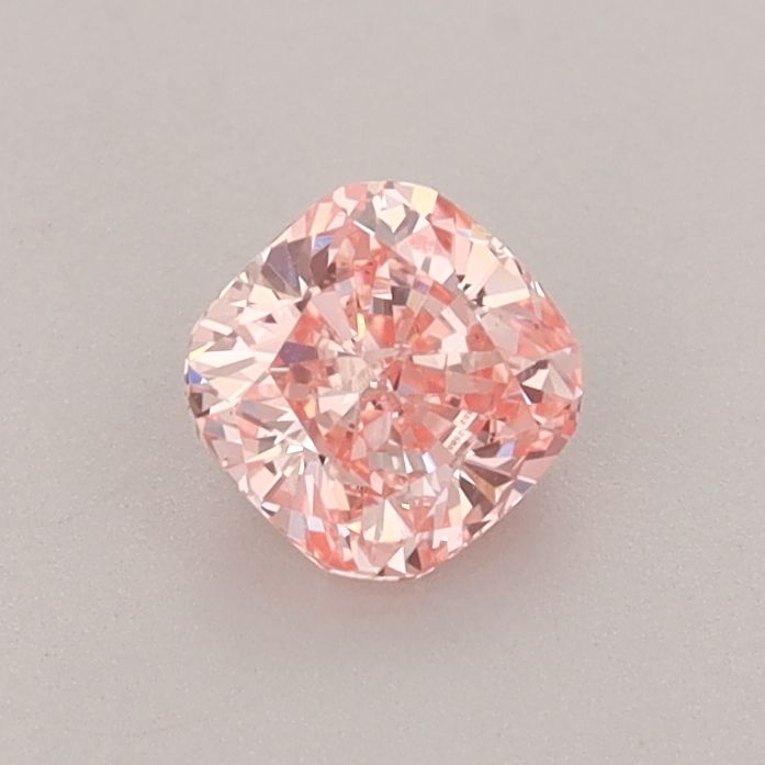 0.53 CT Fancy Vivid Pink CUSHION BRILLIANT
