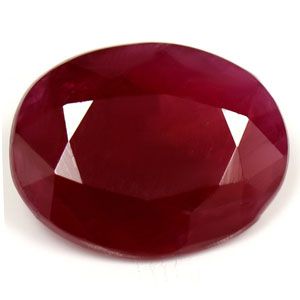 Rubin 2,16 ct, czerwony, szlif owalny