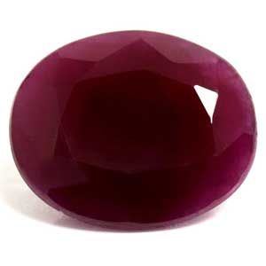 Rubin 6,83 ct, czerwony, szlif owalny