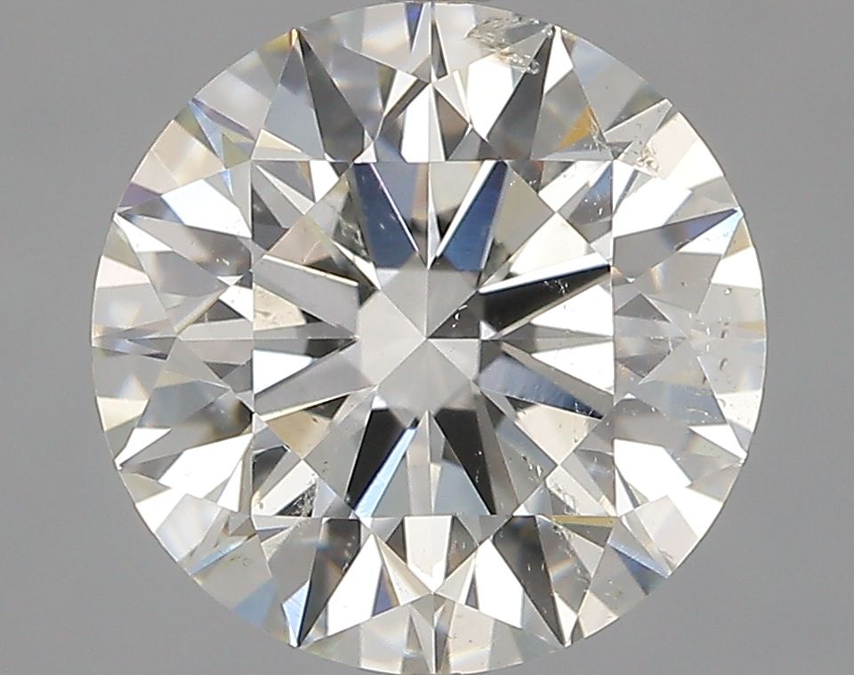 ROUND 2.52 Ct  I SI2 EX EX FNT