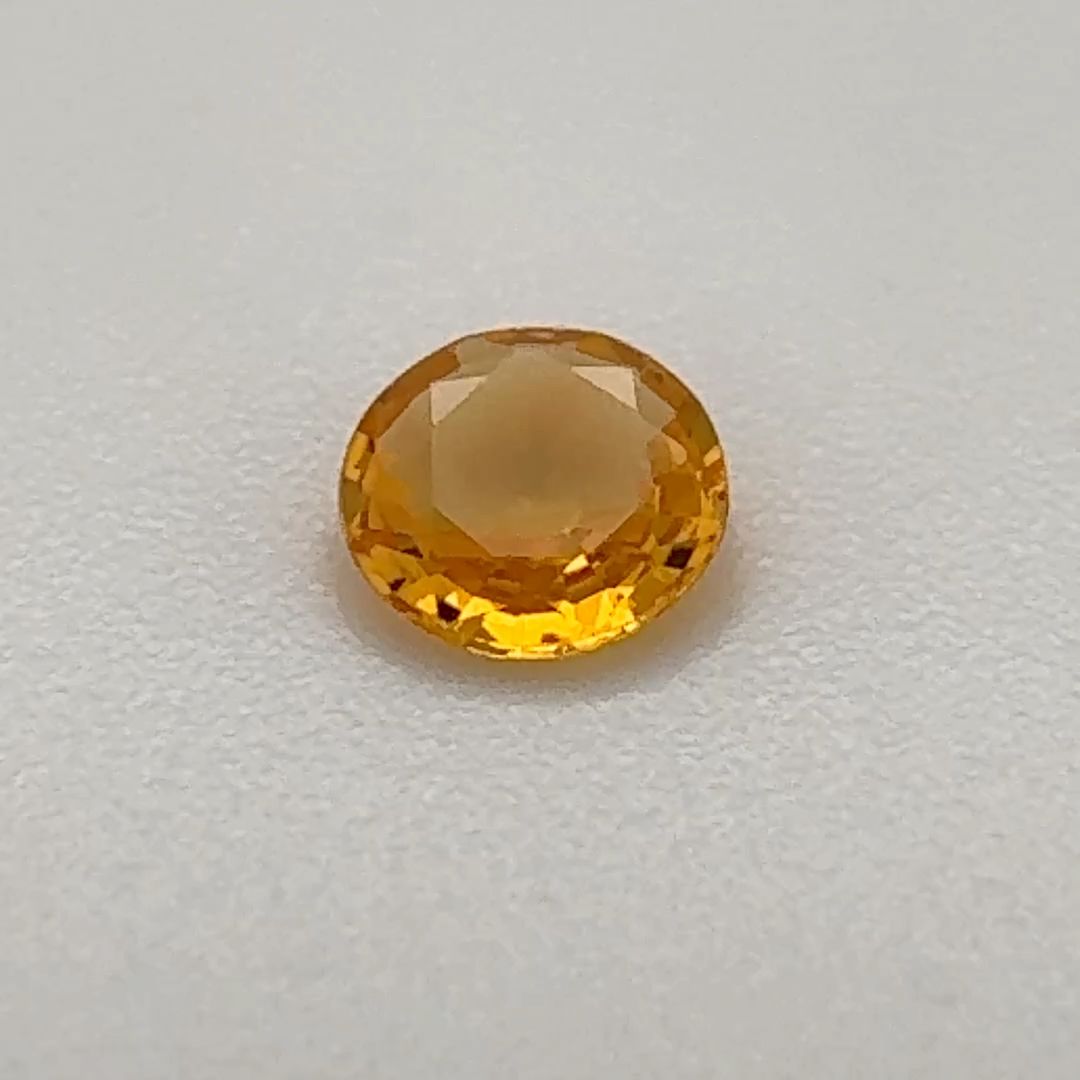 SAPPHIRE FACETED 0.265ct ORANGE Yellowish orange SI BRAZIL HEATED