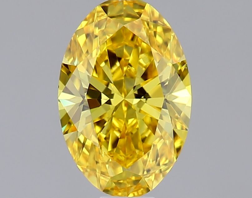 0.57 CT Fancy Vivid Yellow OVAL