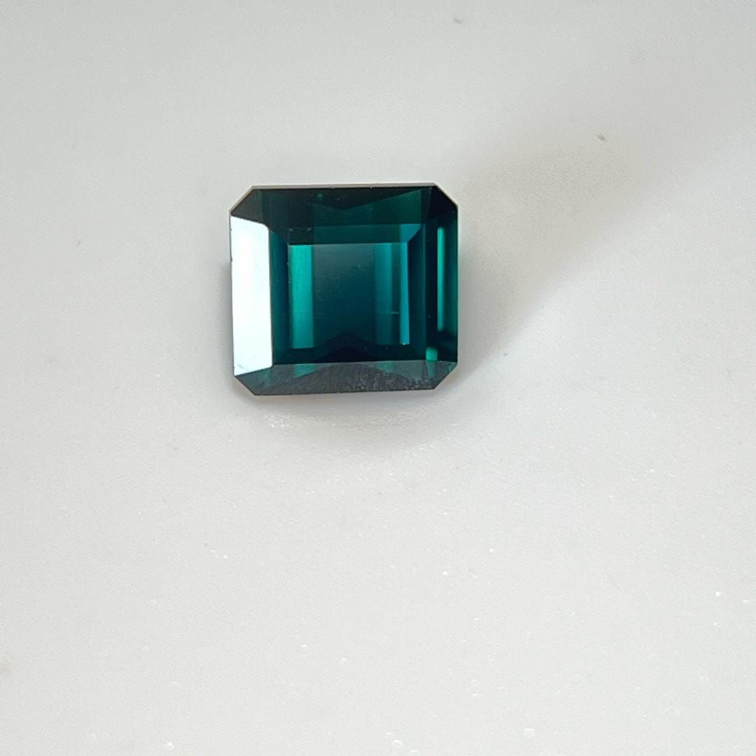 Turmalin 1,78 ct, niebieski, szlif szmaragdowy