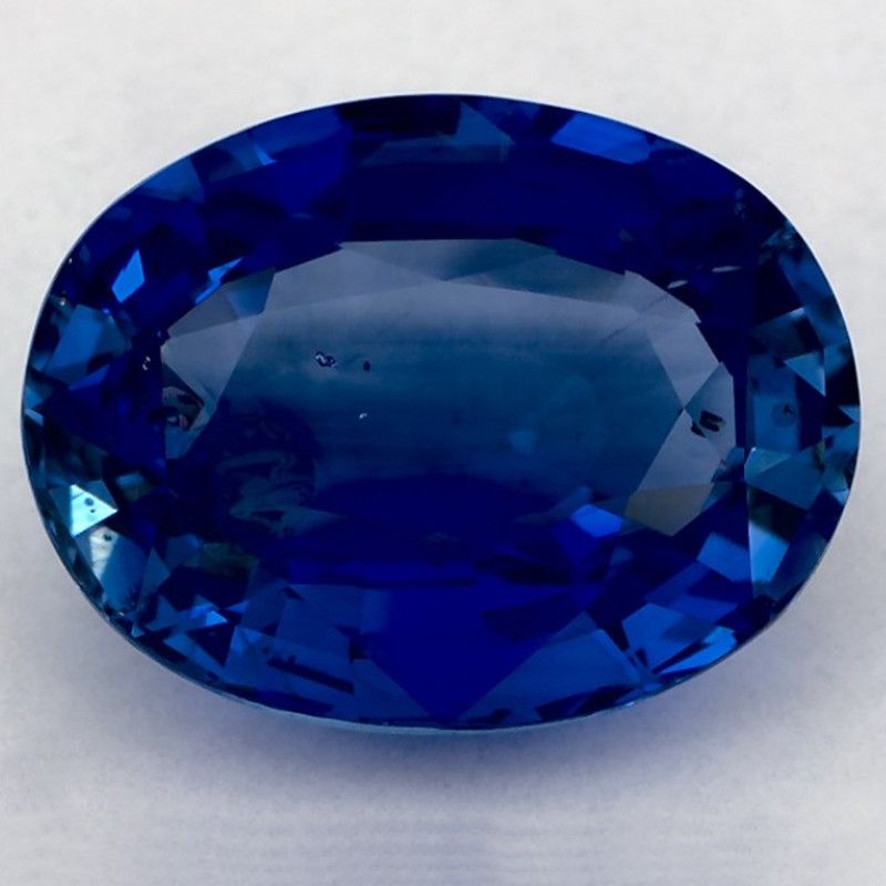 Szafir 6,54 ct, niebieski, szlif owalny