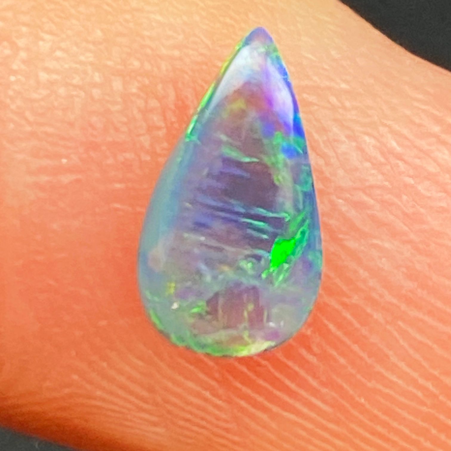 OPAL FACETED 0.63ct BLACK Black EC AUSTRALIA NONE