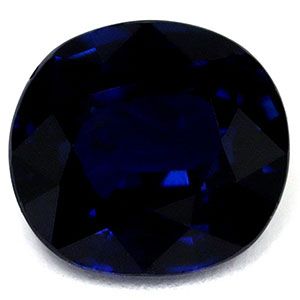 SAPPHIRE FACETED 2.15ct BLUE Deep Blue SI MADAGASCAR HEATED
