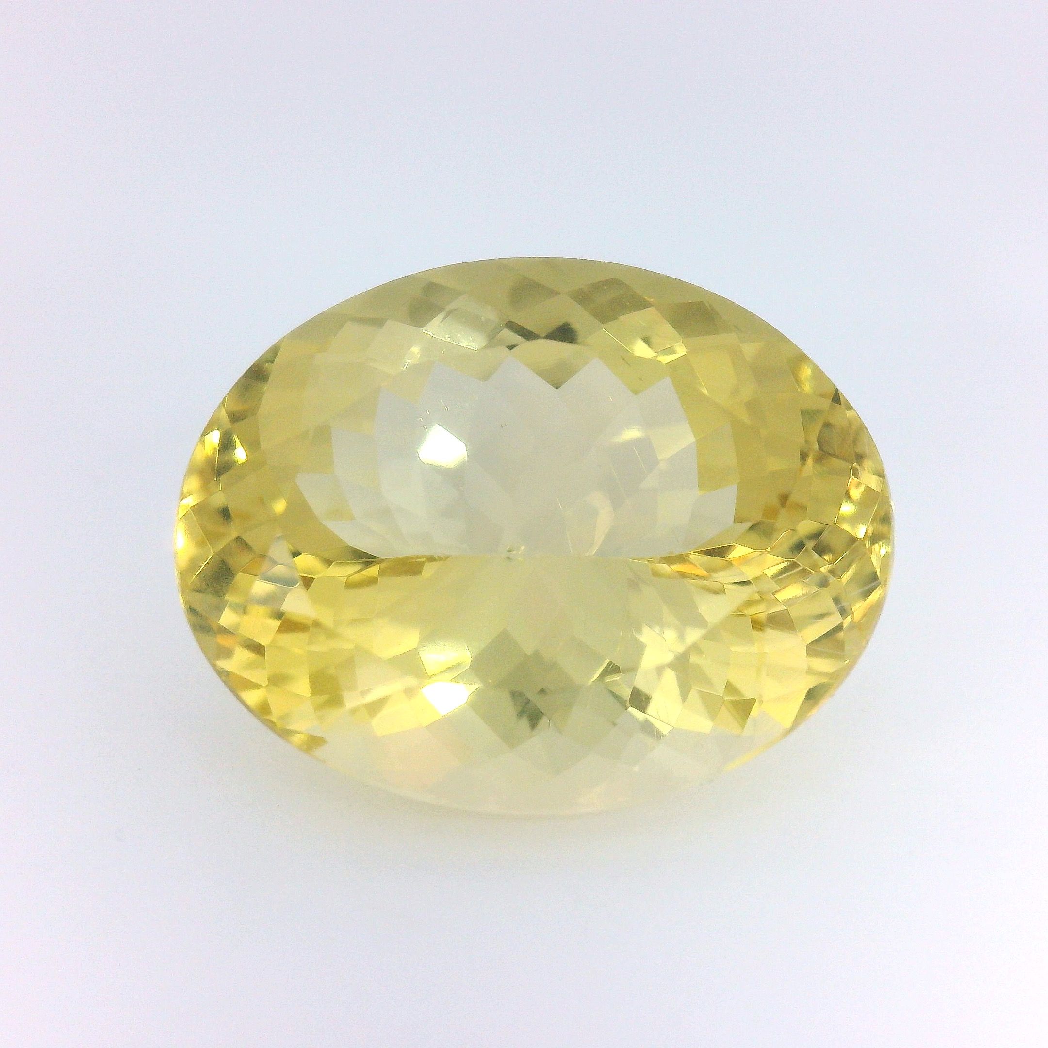 Heliodor 12,94 ct, żółty, szlif owalny