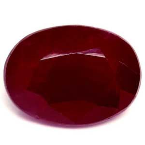 RUBY FACETED 3.41ct RED Deep Red EC REST_OF_AFRICA NONE