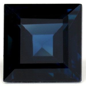 Szafir 1,07 ct, niebieski, szlif kwadratowy