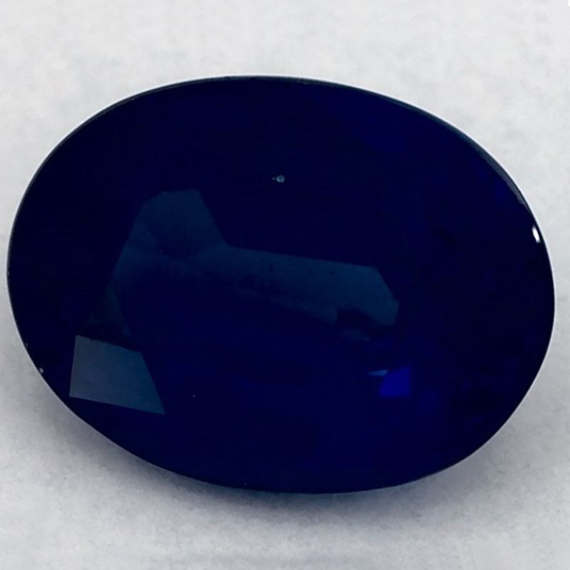 Szafir 1,50 ct, niebieski, szlif owalny