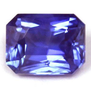 Szafir 1,11 ct, niebieski, szlif szmaragdowy