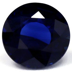 Szafir 2,03 ct, niebieski, szlif okrągły