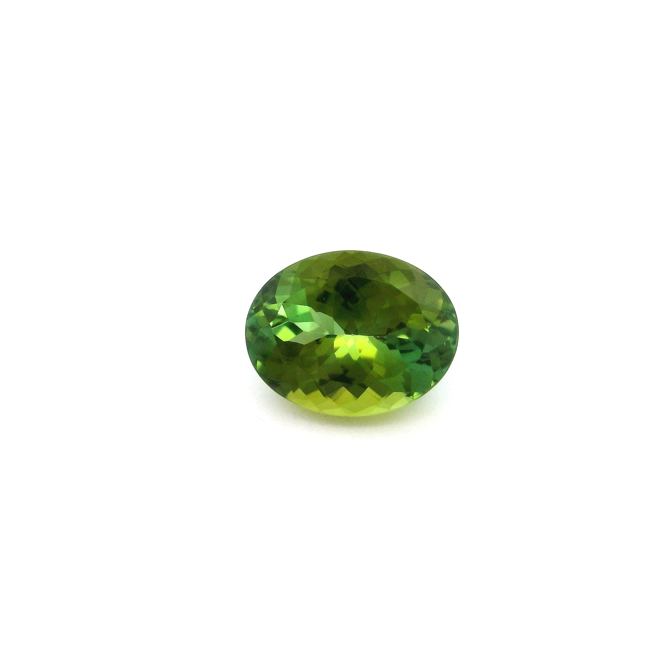 Turmalin 2,34 ct, zielony, szlif owalny