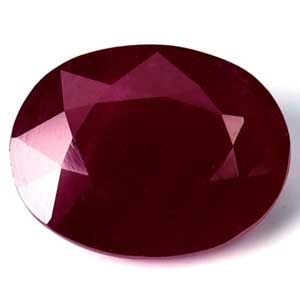 Rubin 2,76 ct, czerwony, szlif owalny
