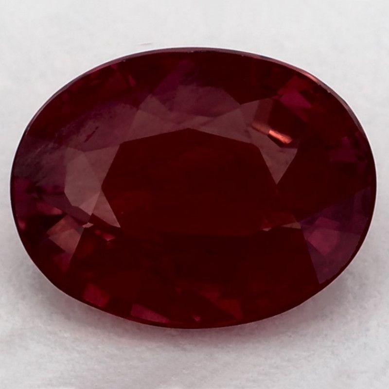 Rubin 2,15 ct, czerwony, szlif owalny