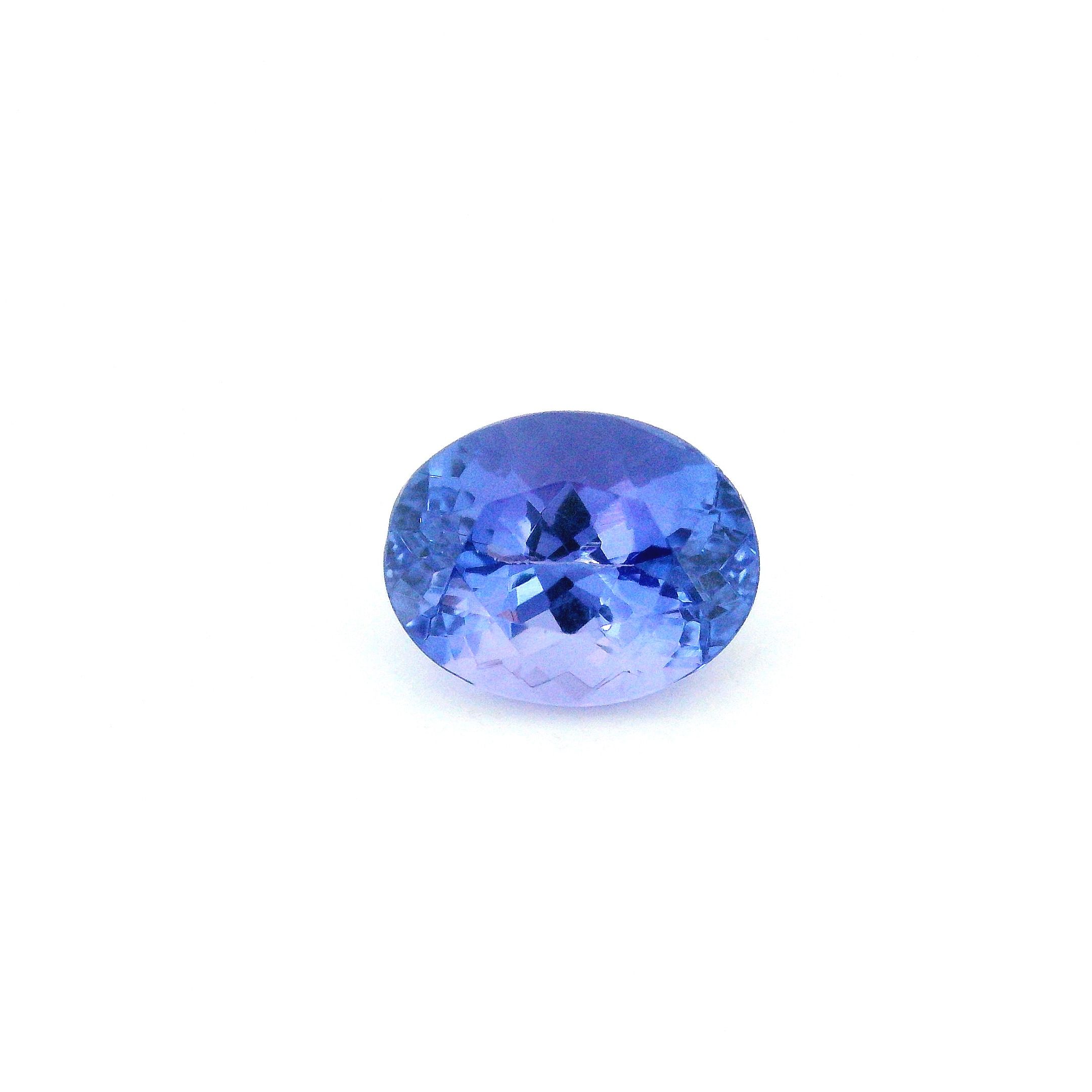Tanzanit 2,12 ct, niebieski, szlif owalny
