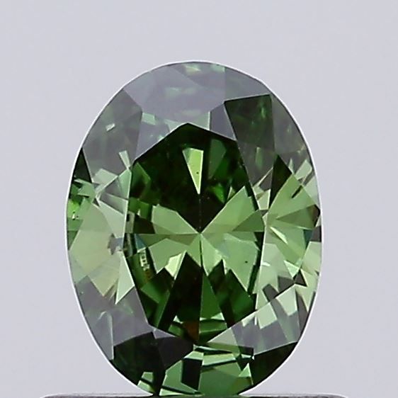 0.51 CT Fancy Deep Green OVAL