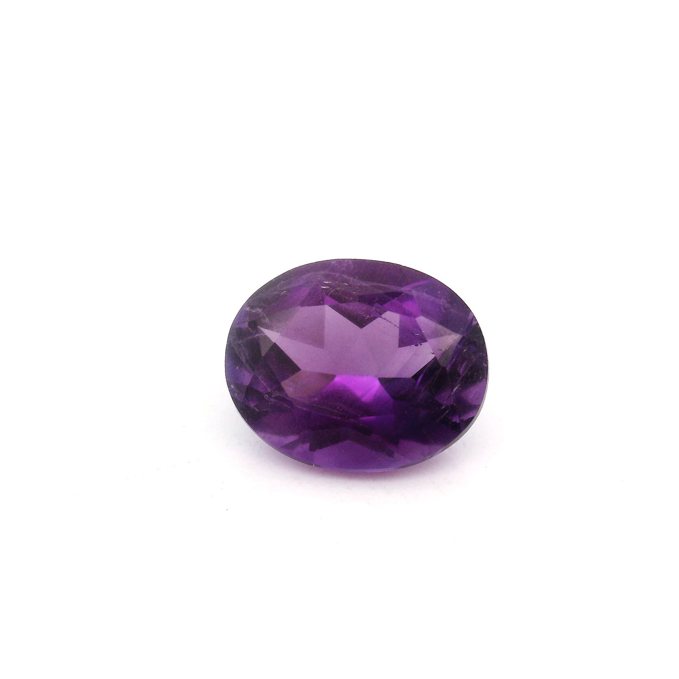 Ametyst 2,37 ct, purpurowy, szlif owalny