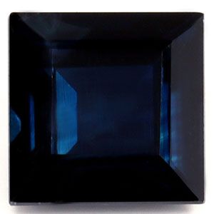 Szafir 1,34 ct, niebieski, szlif kwadratowy