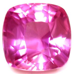 Szafir 1,12 ct, różowy, szlif cushion