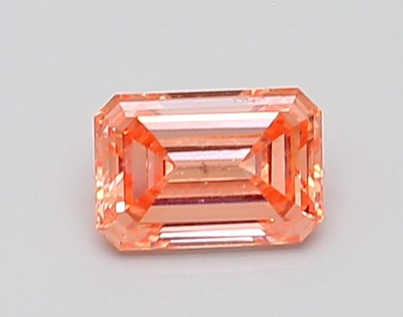 0.78 CT Fancy Intense Orangey Pink EMERALD