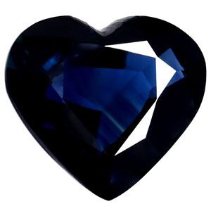 Szafir 3,52 ct, niebieski, szlif serce