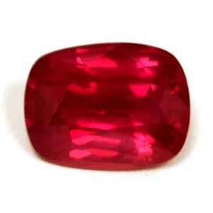 Rubin 3,01 ct, czerwony, szlif cushion