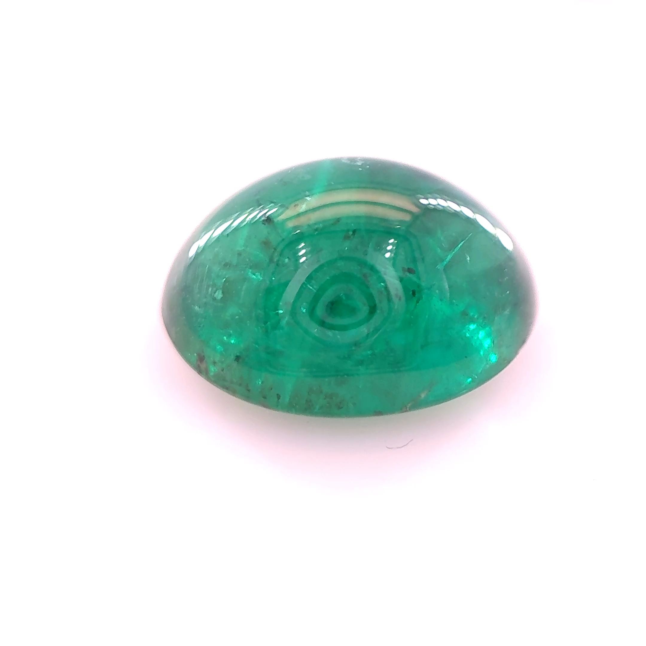 Szmaragd 4,12 ct, zielony, kaboszon