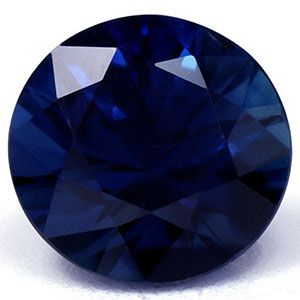 Szafir 1,46 ct, niebieski, szlif okrągły