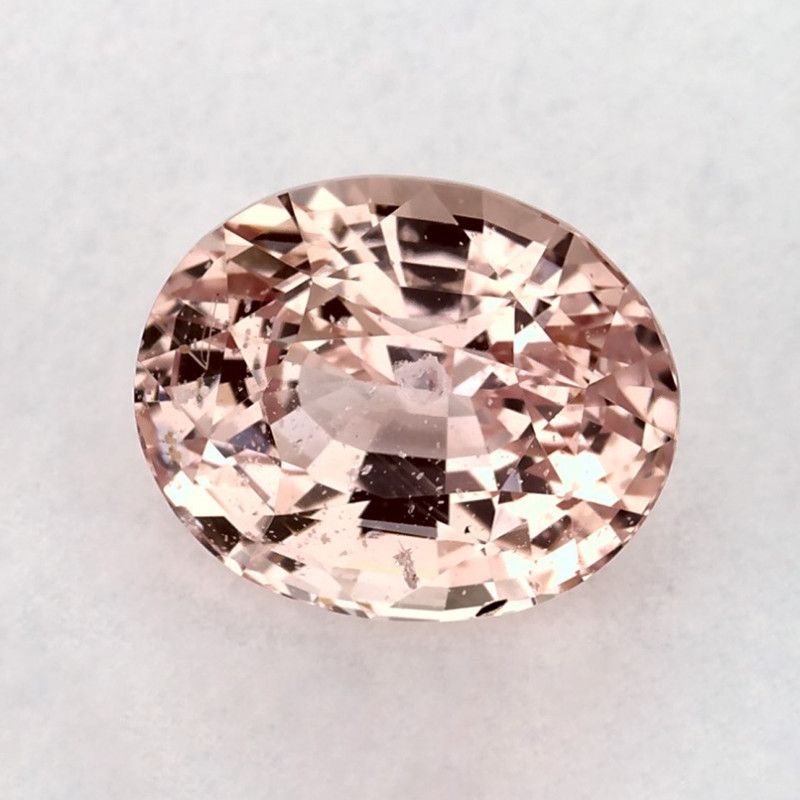 Szafir 2,12 ct, różowy, szlif owalny