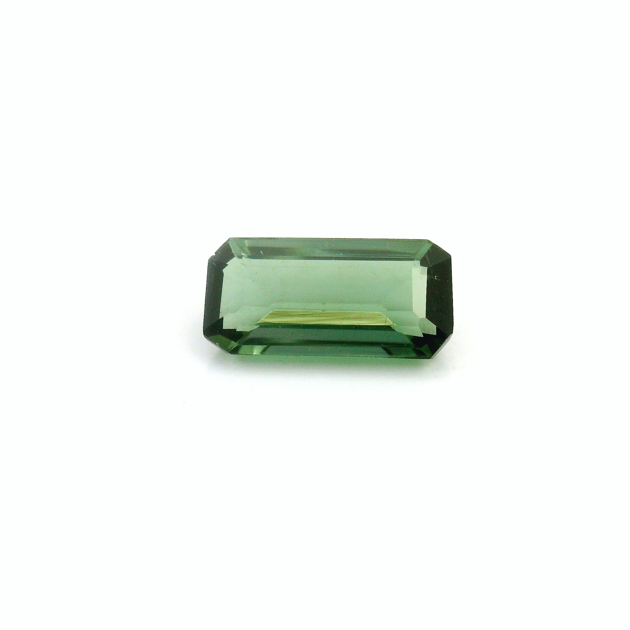 Turmalin 1,37 ct, zielony, szlif ośmiokątny