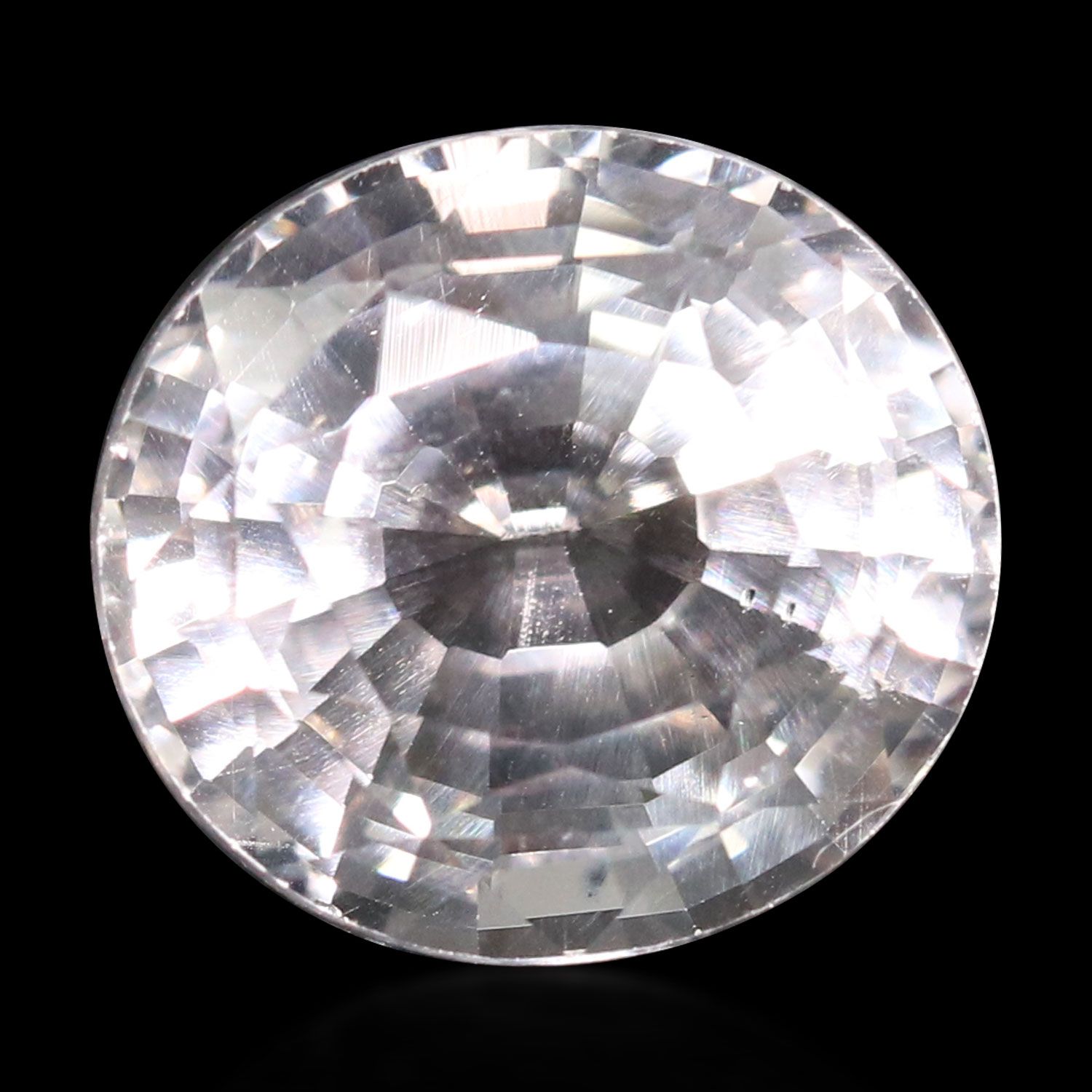 TOPAZ FACETED 9.66ct WHITE MI INDIA NONE