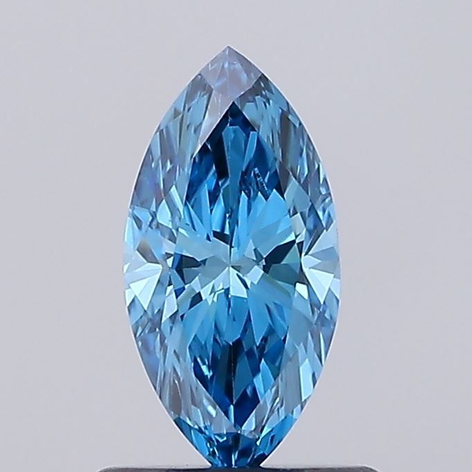 0.62 CT Fancy Vivid Blue MARQUISE