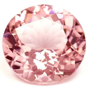 Morganit 6,89 ct, różowy, szlif okrągły