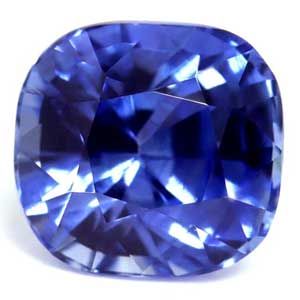 Szafir 1,10 ct, niebieski, szlif cushion