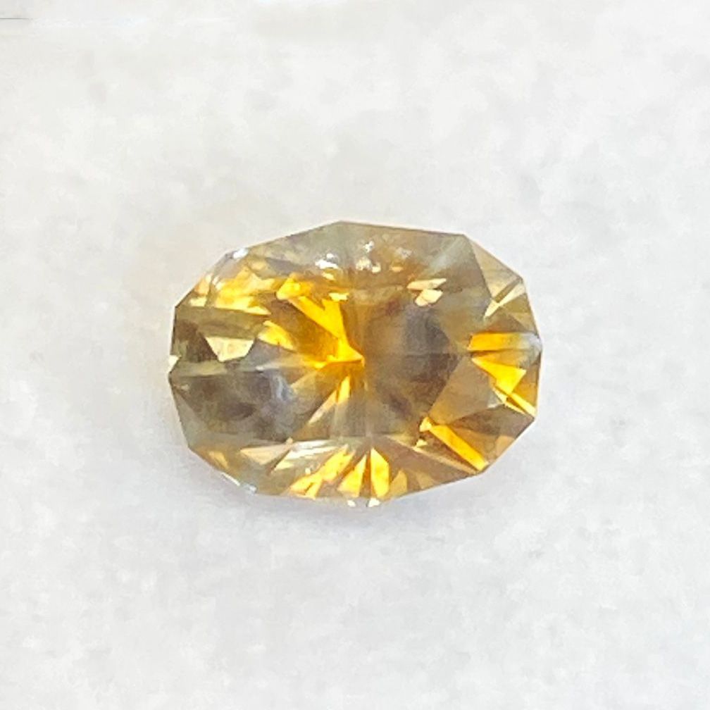 SAPPHIRE FACETED 1.93ct ORANGE Orange EC UNITEDSTATES HEATED