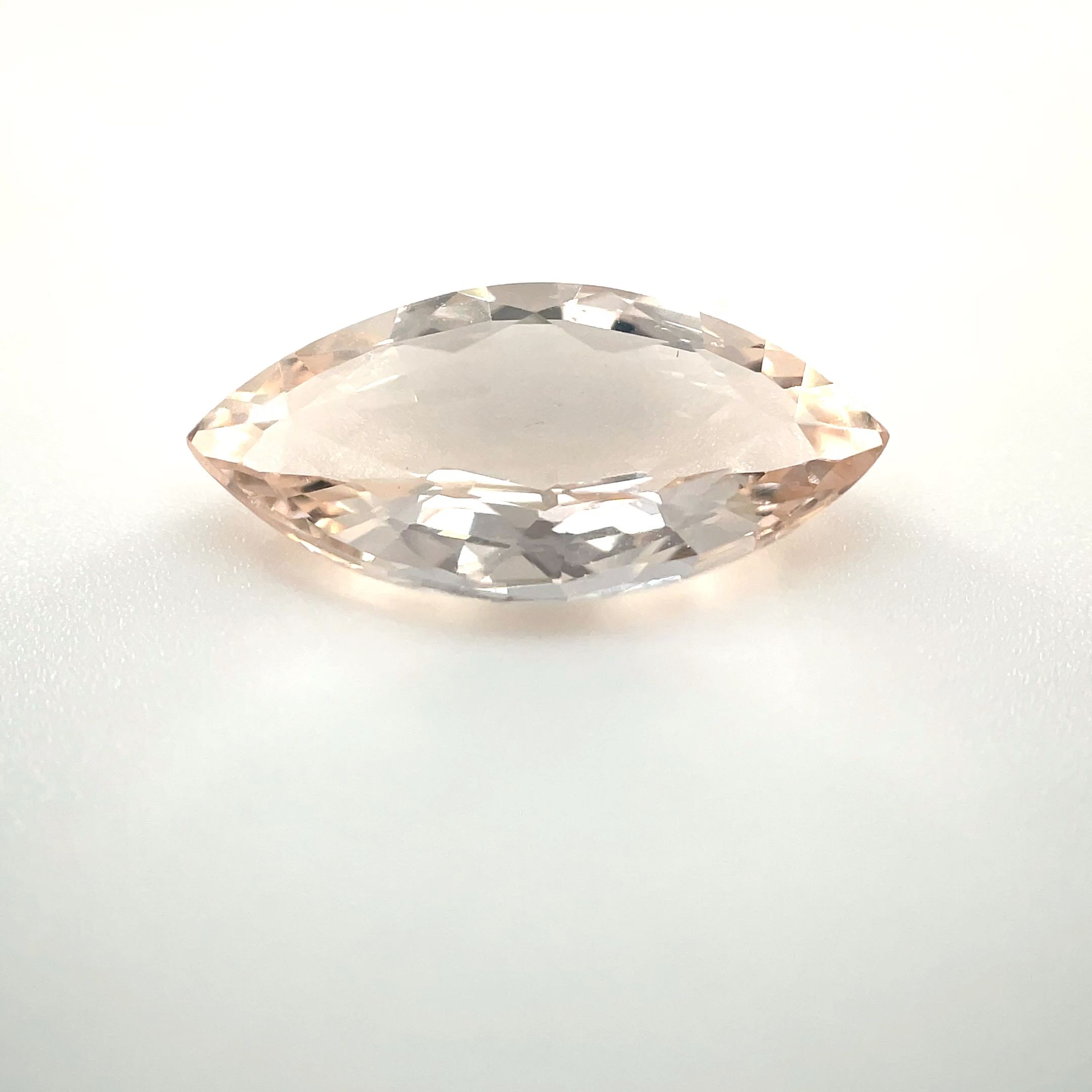 Morganit 2,91 ct, różowy, szlif markiza