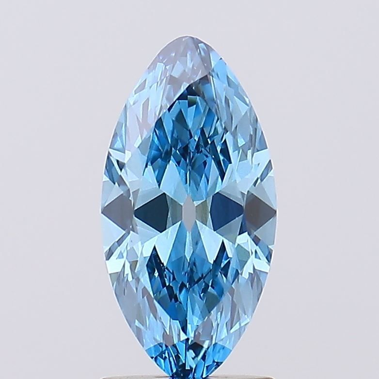 1.32 CT Fancy Vivid Blue MARQUISE