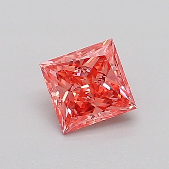0.44 CT Fancy Intense Orangey Pink PRINCESS