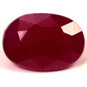 Rubin 2,13 ct, czerwony, szlif owalny
