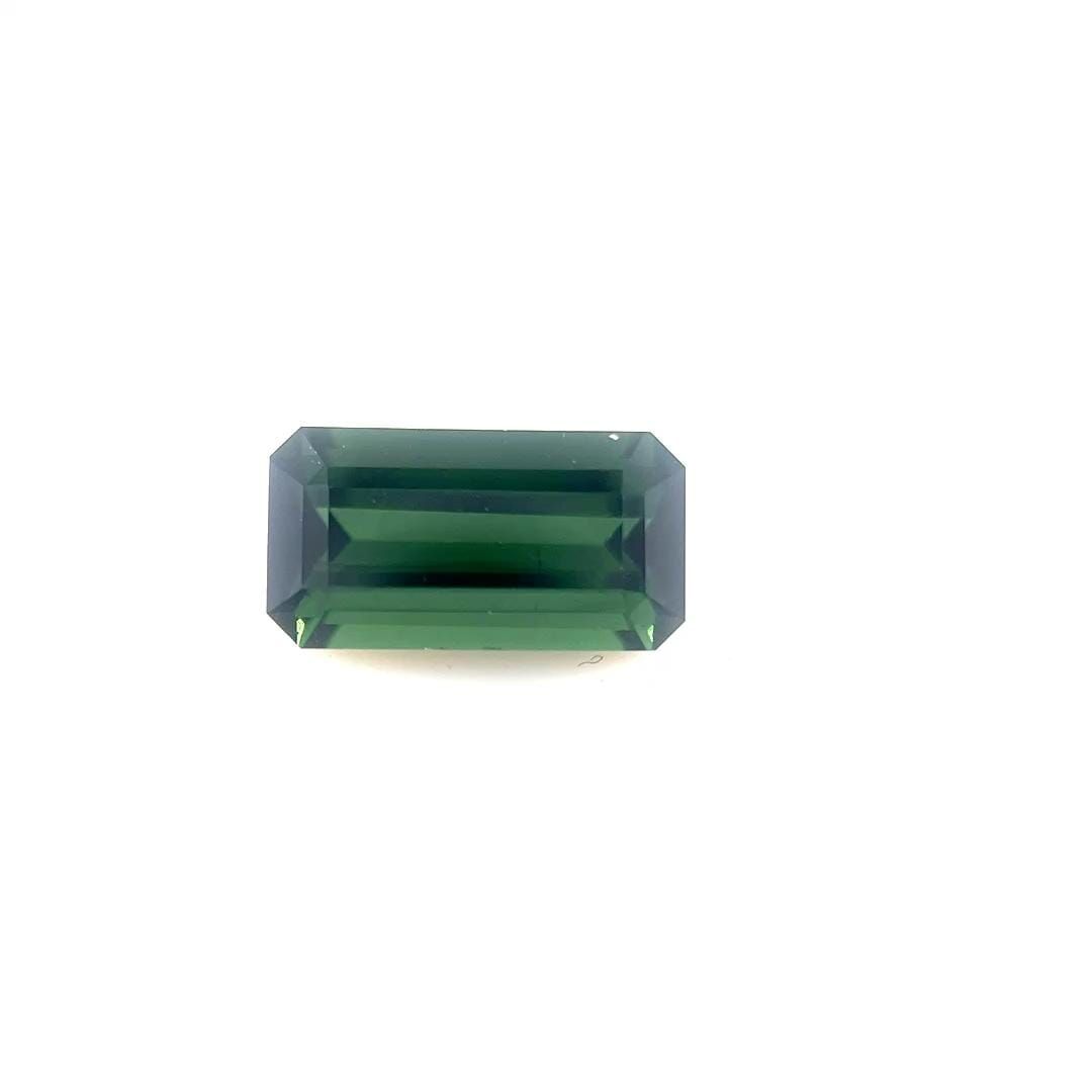 Turmalin 1,39 ct, zielony, szlif szmaragdowy