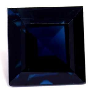 Szafir 1,18 ct, niebieski, szlif kwadratowy