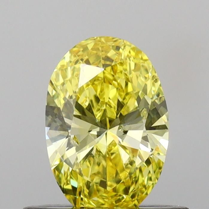 0.53 CT Fancy Vivid Yellow OVAL