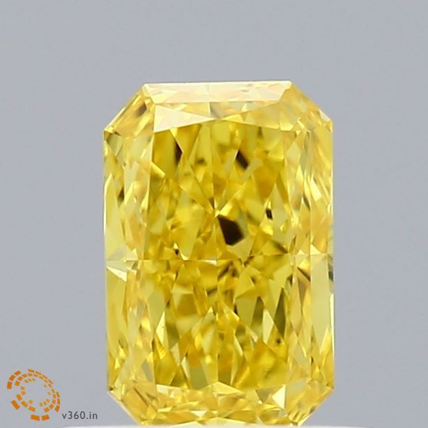 0.56 CT Fancy Vivid Yellow RADIANT