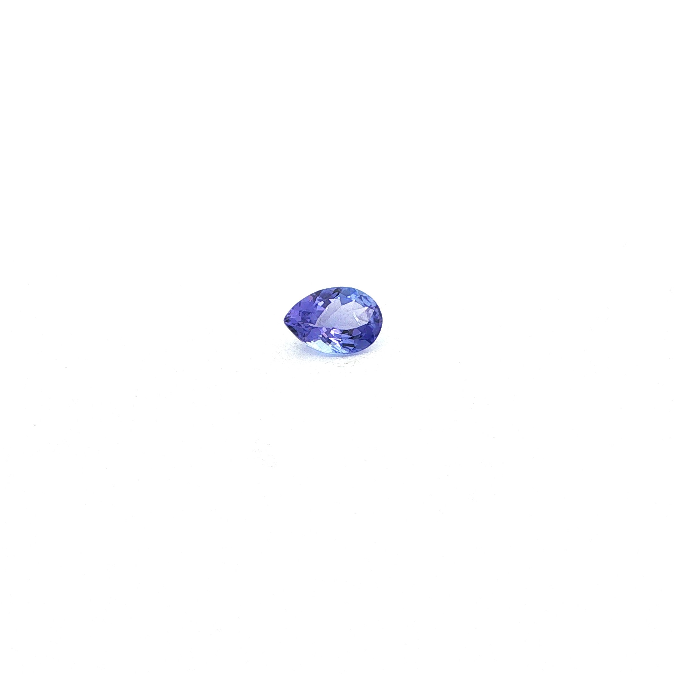 0.66 ct Pear tanzanite