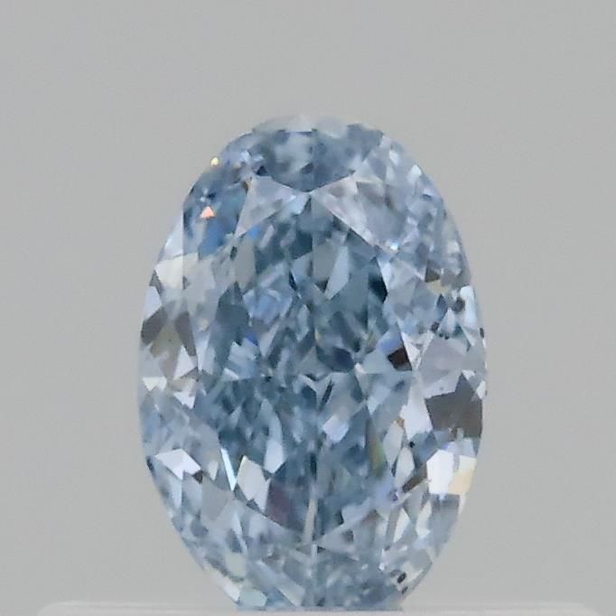 0.3 CT Fancy Intense Blue OVAL