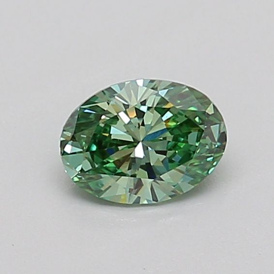 0.41 CT Fancy Intense Green OVAL