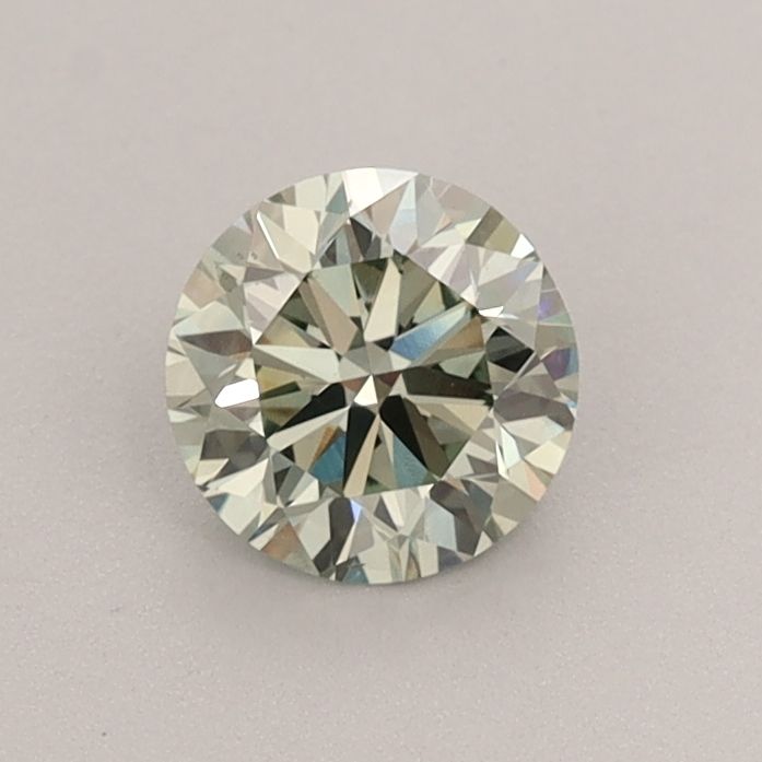 0.58 CT Fancy Vivid Green ROUND