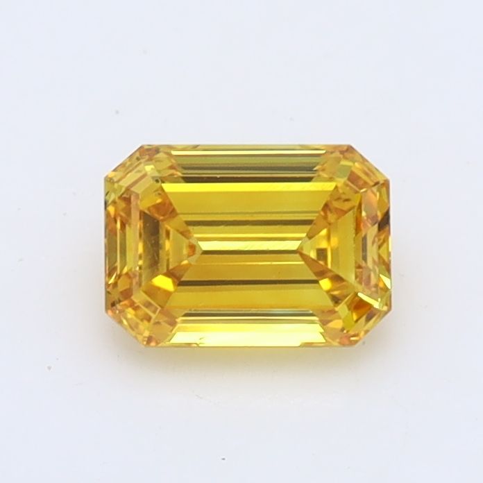 0.69 CT Fancy Vivid Yellow EMERALD